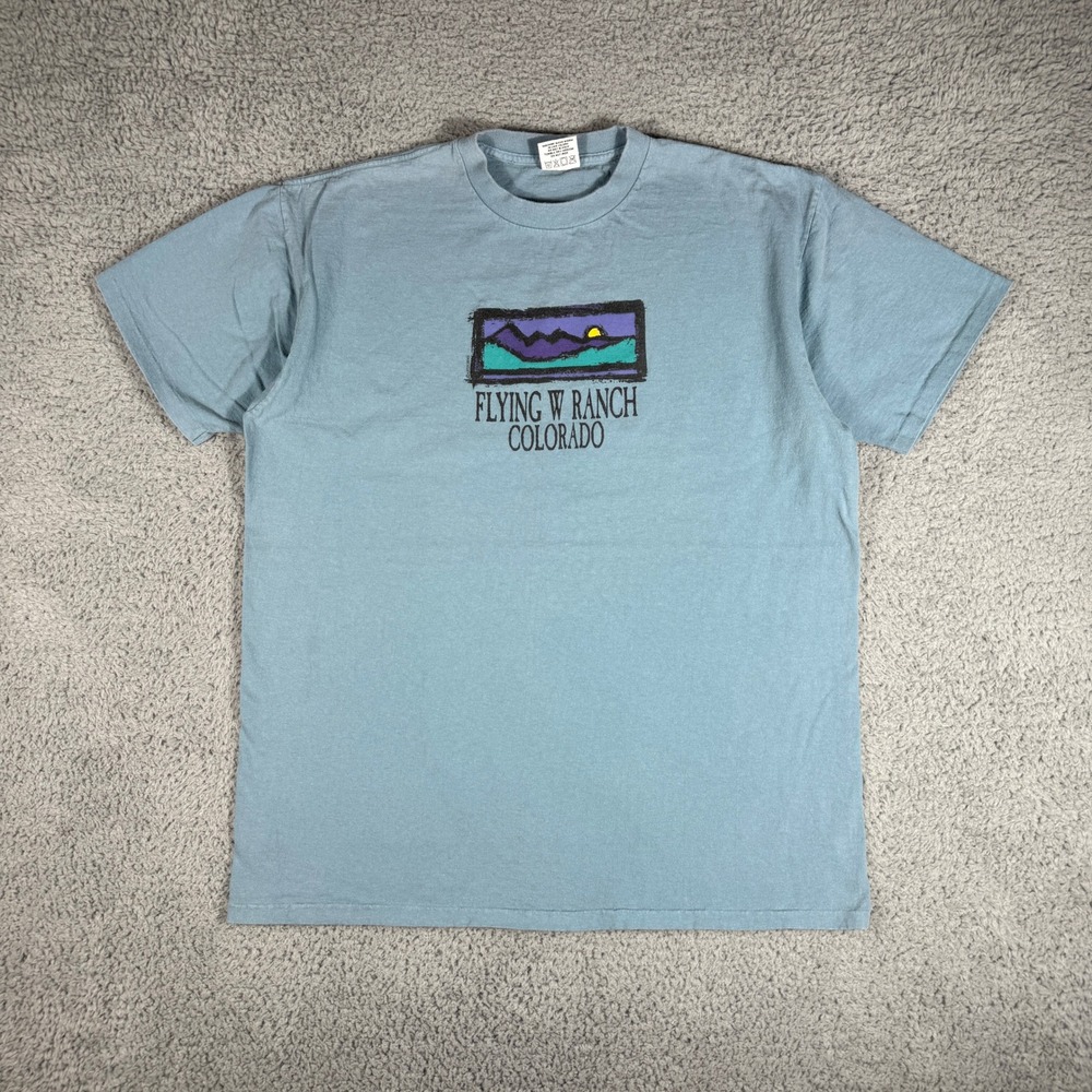 Vintage 90s Flying W Ranch Colorado Springs T-shirt Size XL Tourism Attractions